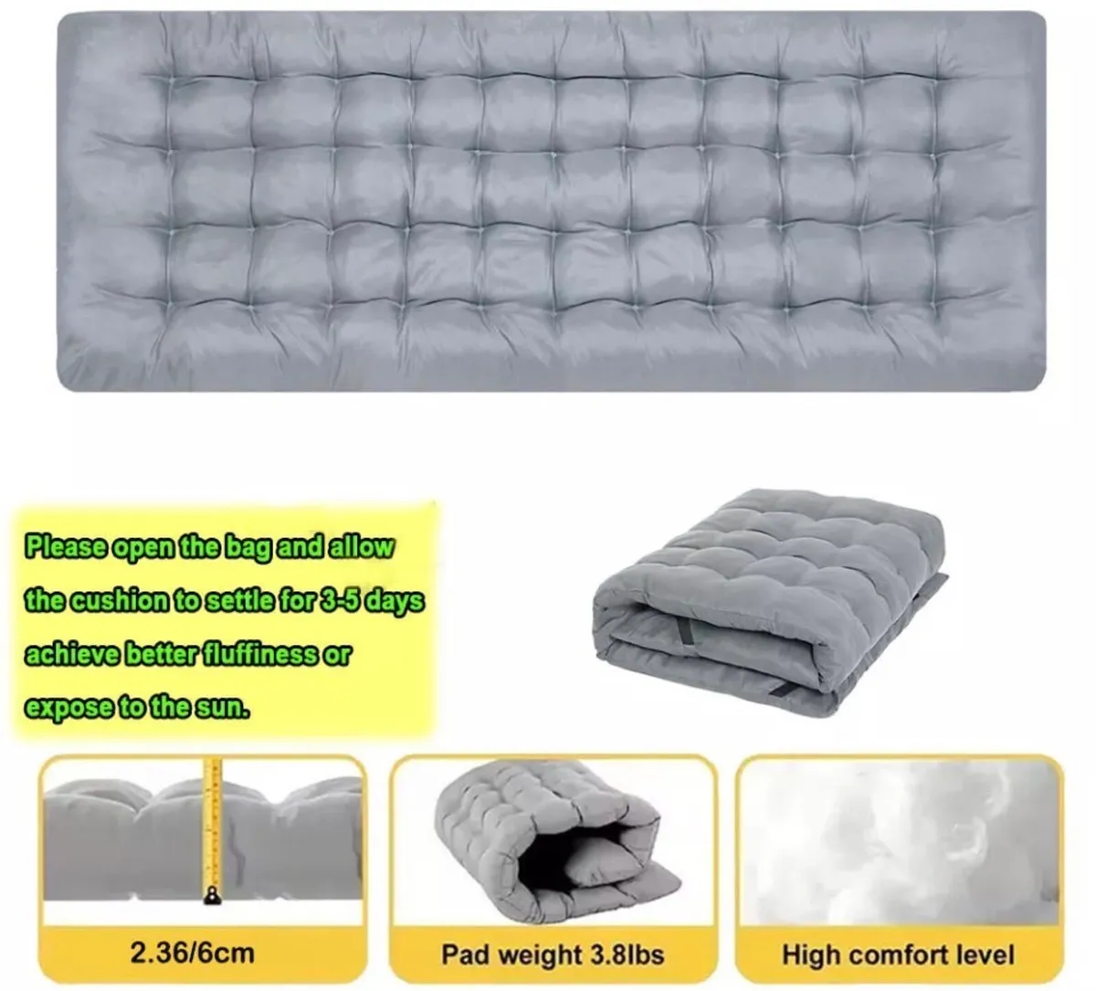 Portable Folding Bed with Mattress NEW - Image 4