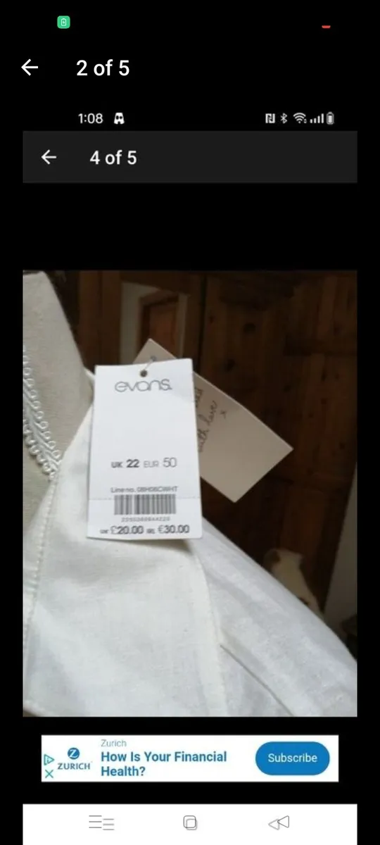 Ladies Evans top great quality , new with tags siz - Image 4