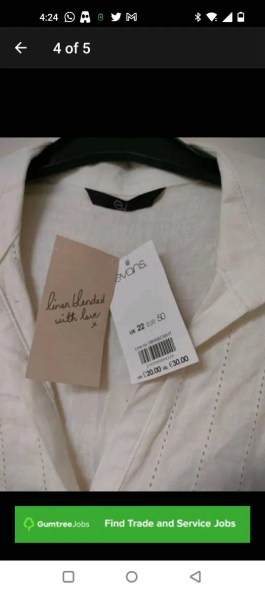 Ladies Evans top great quality , new with tags siz - Image 2