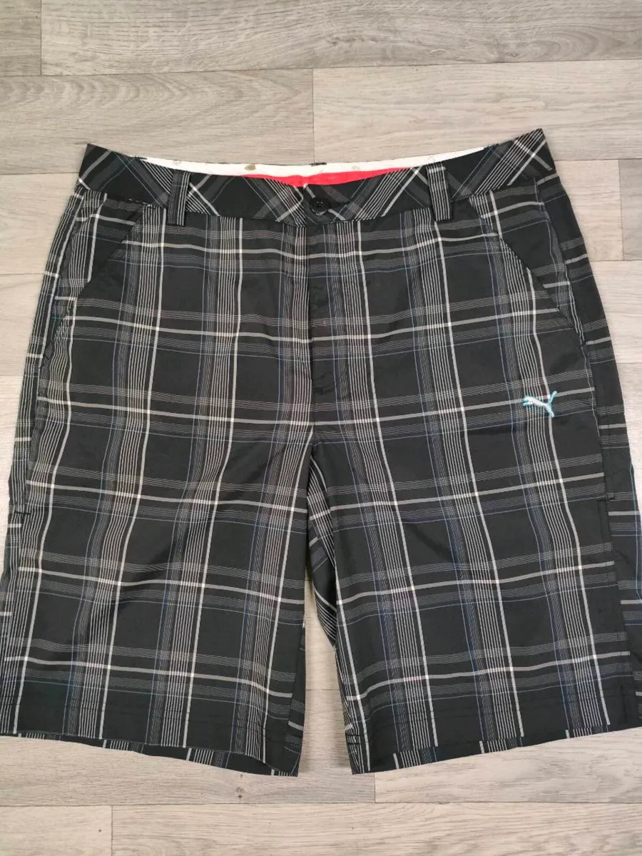 Puma Golf Check Shorts Mens Medium W34 - Image 2