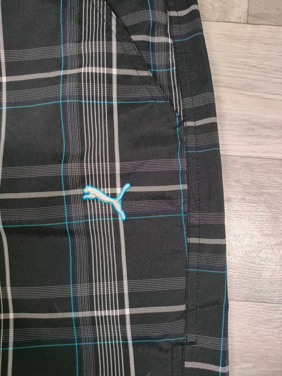 Puma Golf Check Shorts Mens Medium W34 - Image 3