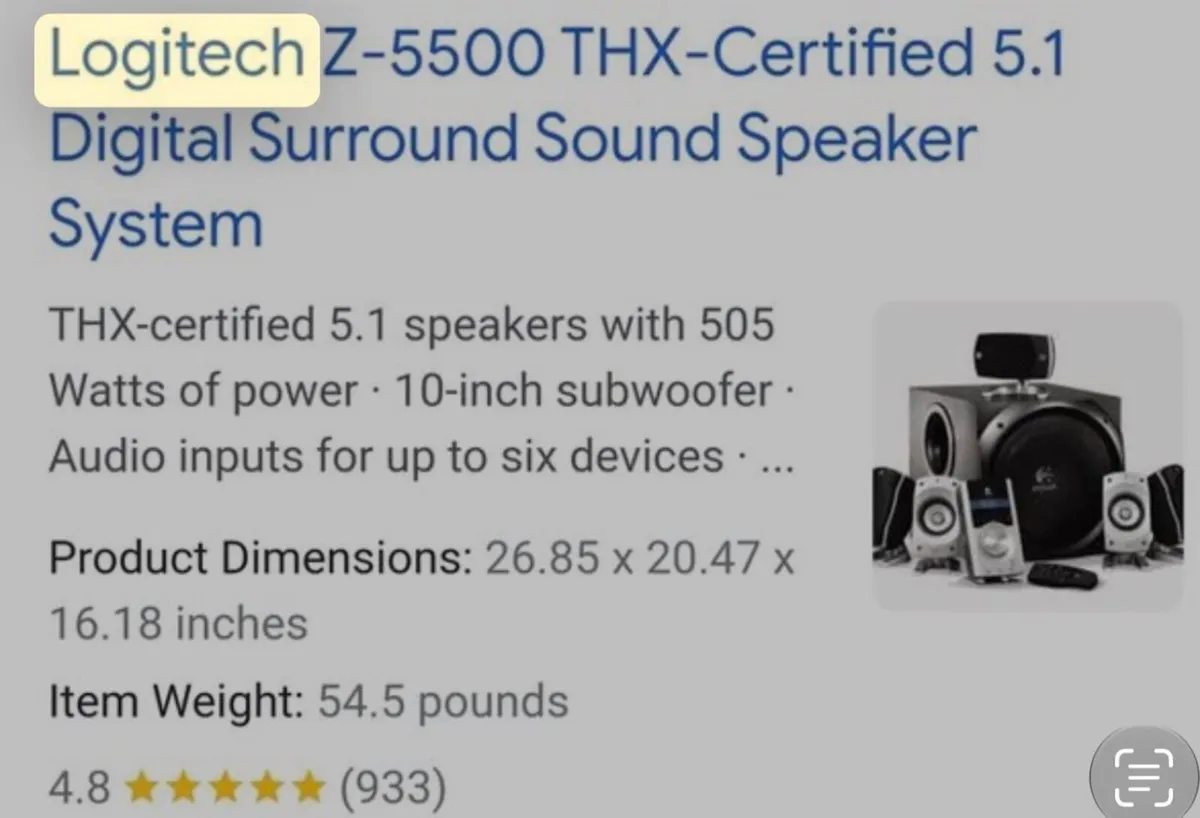 Logitech Z5400 - Image 2