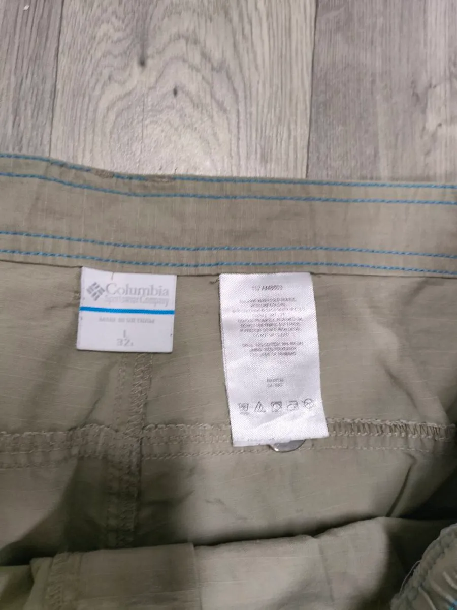 2 In 1 Columbia Cargo Trousers/Shorts Mens Large - Image 4