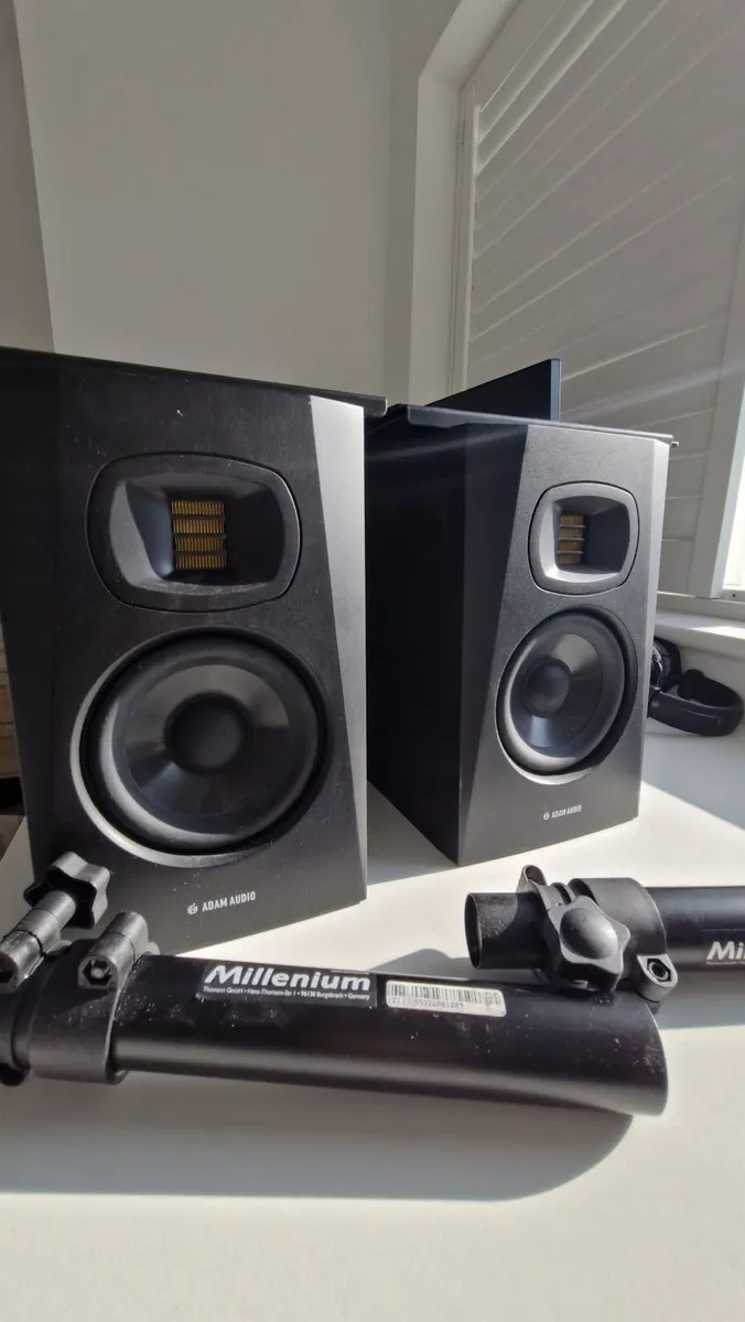 ADAM Audio T5V Desktop Stand Bundle - Image 2