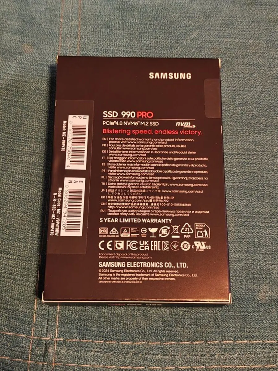 4TB Samsung 990 Pro NVMe SSD M.2 - Image 2