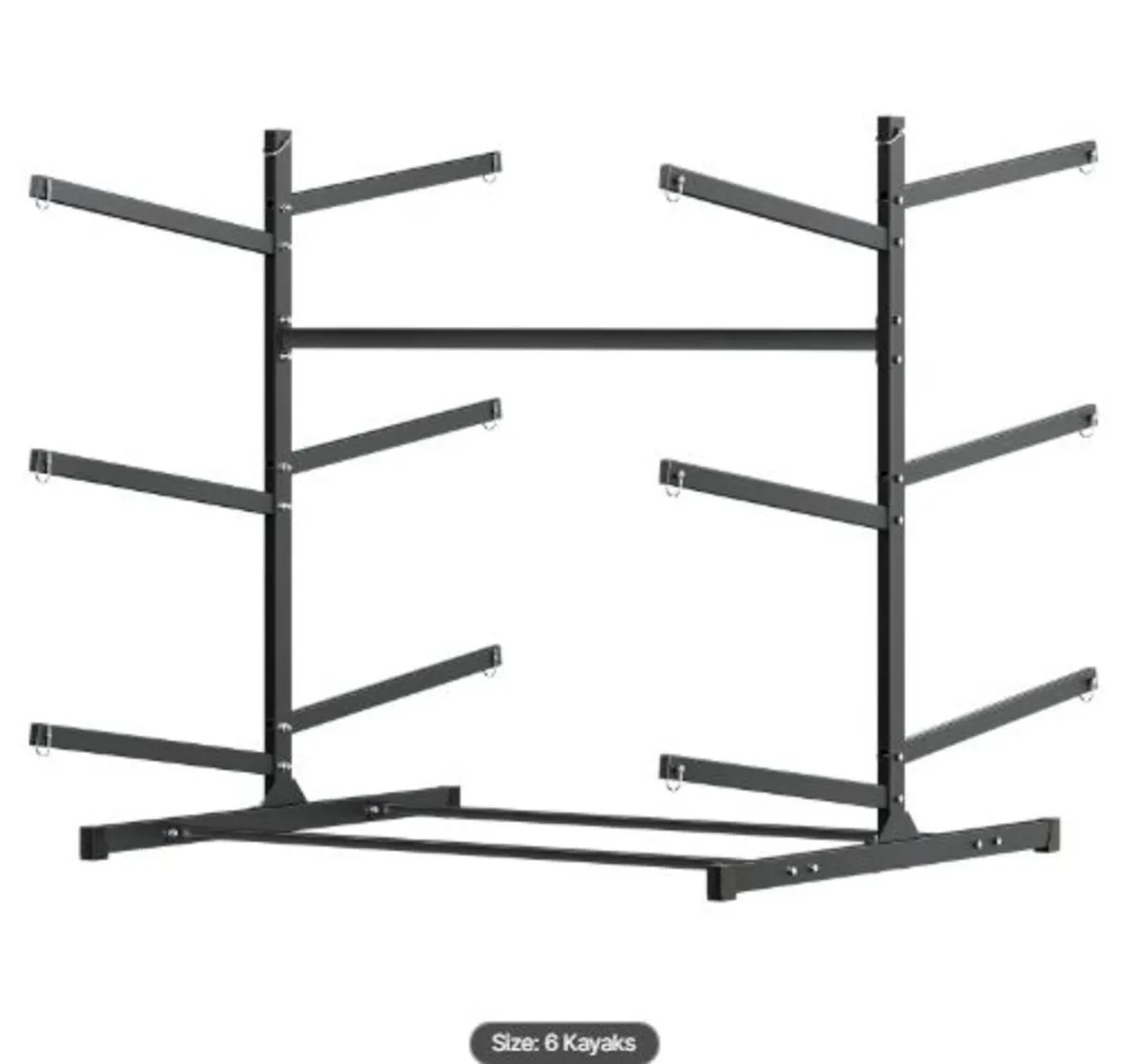Kayak Storage Rack for 6 Kayaks, Holds 180 kg, - Image 4