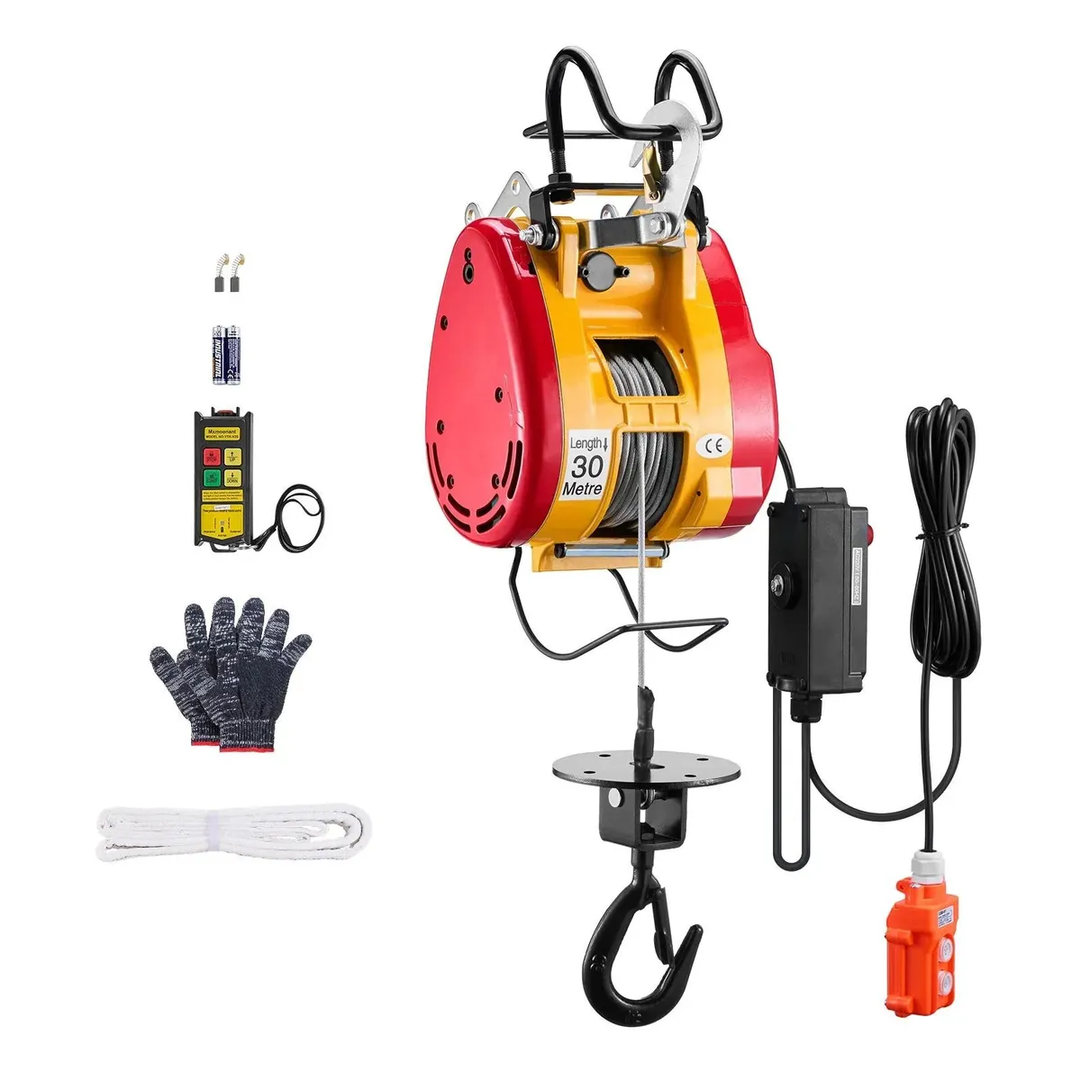 2 in 1 Electric Hoist Winch 1100 lbs Wireless Remo - Image 1