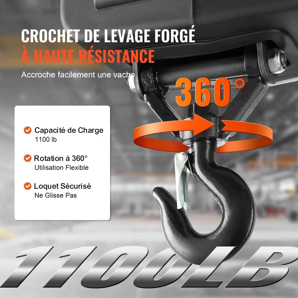 3 in 1 Portable Electric Hoist Winch 499 kg Wired/ - Image 4
