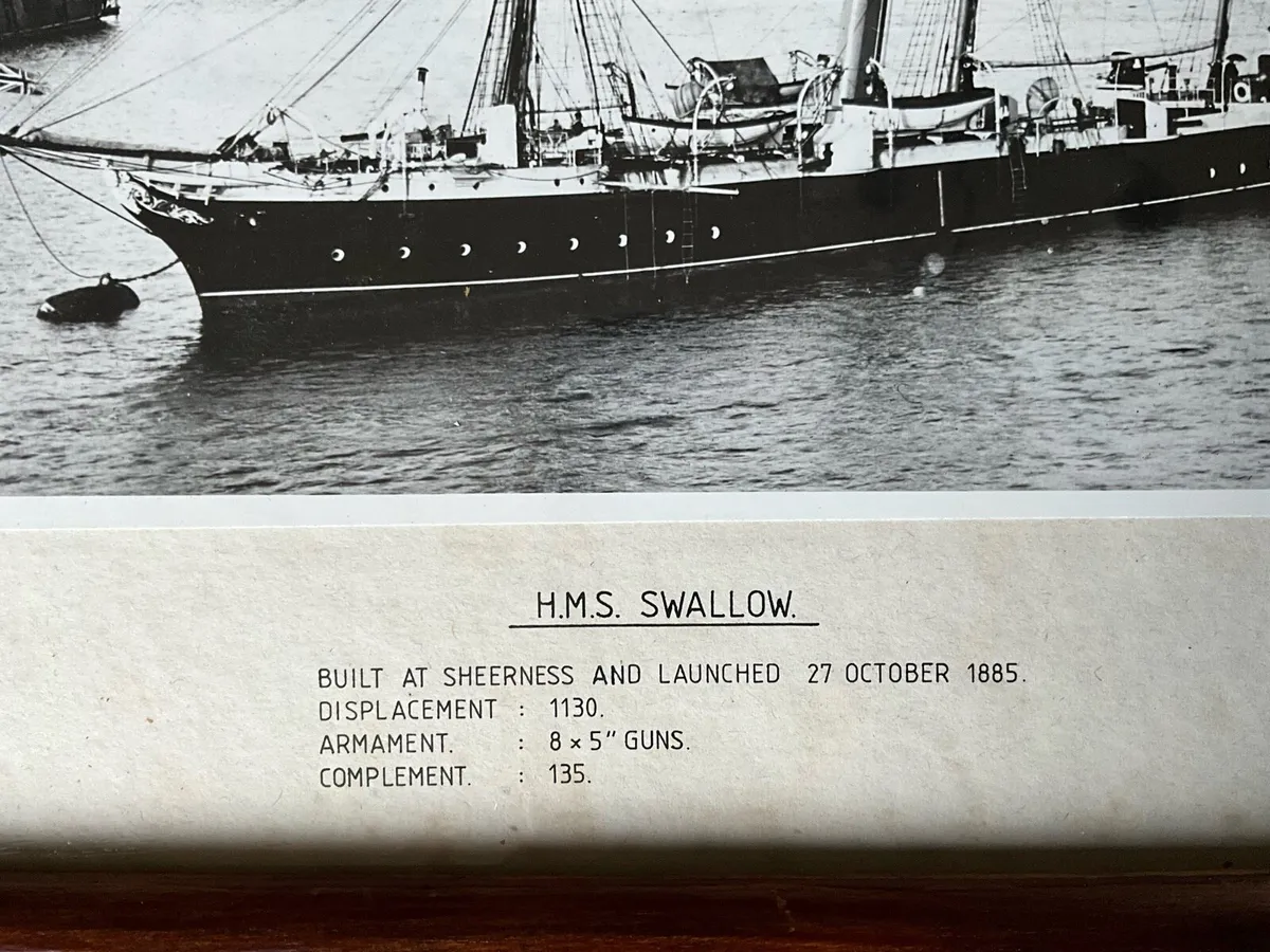 H.M.S. SWALLOW.  Framed Photo - Image 3