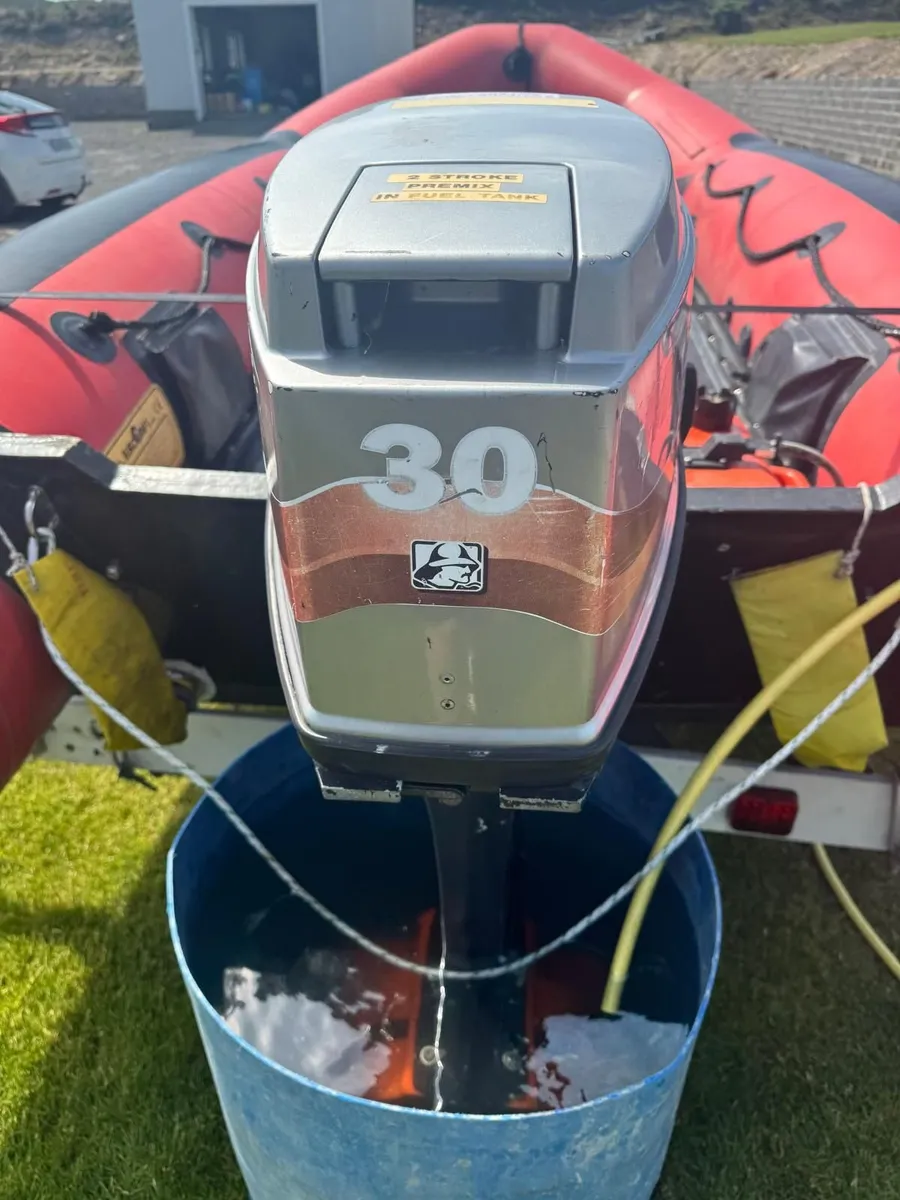 Inflatable Boat, Trailer & Engine - Image 3