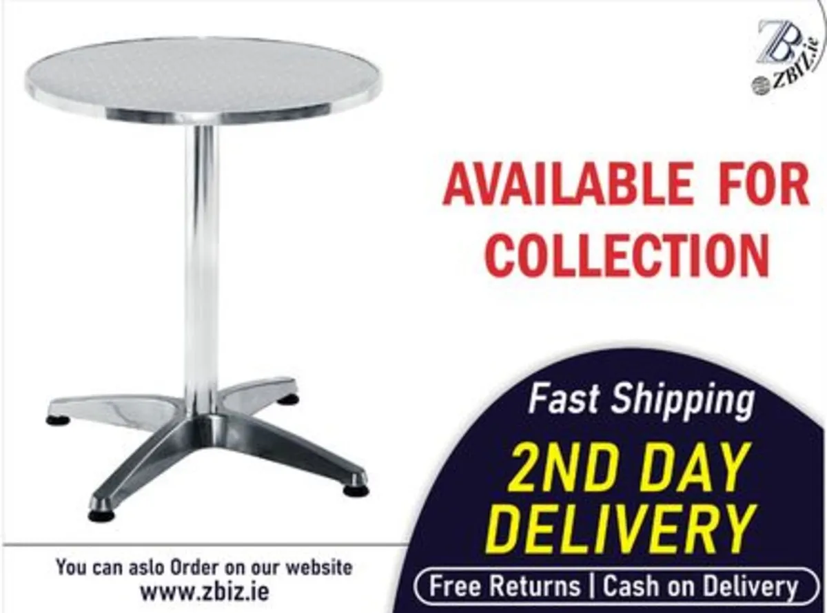 Bistro Bar Table Round Tabletop Dining whine - Image 1