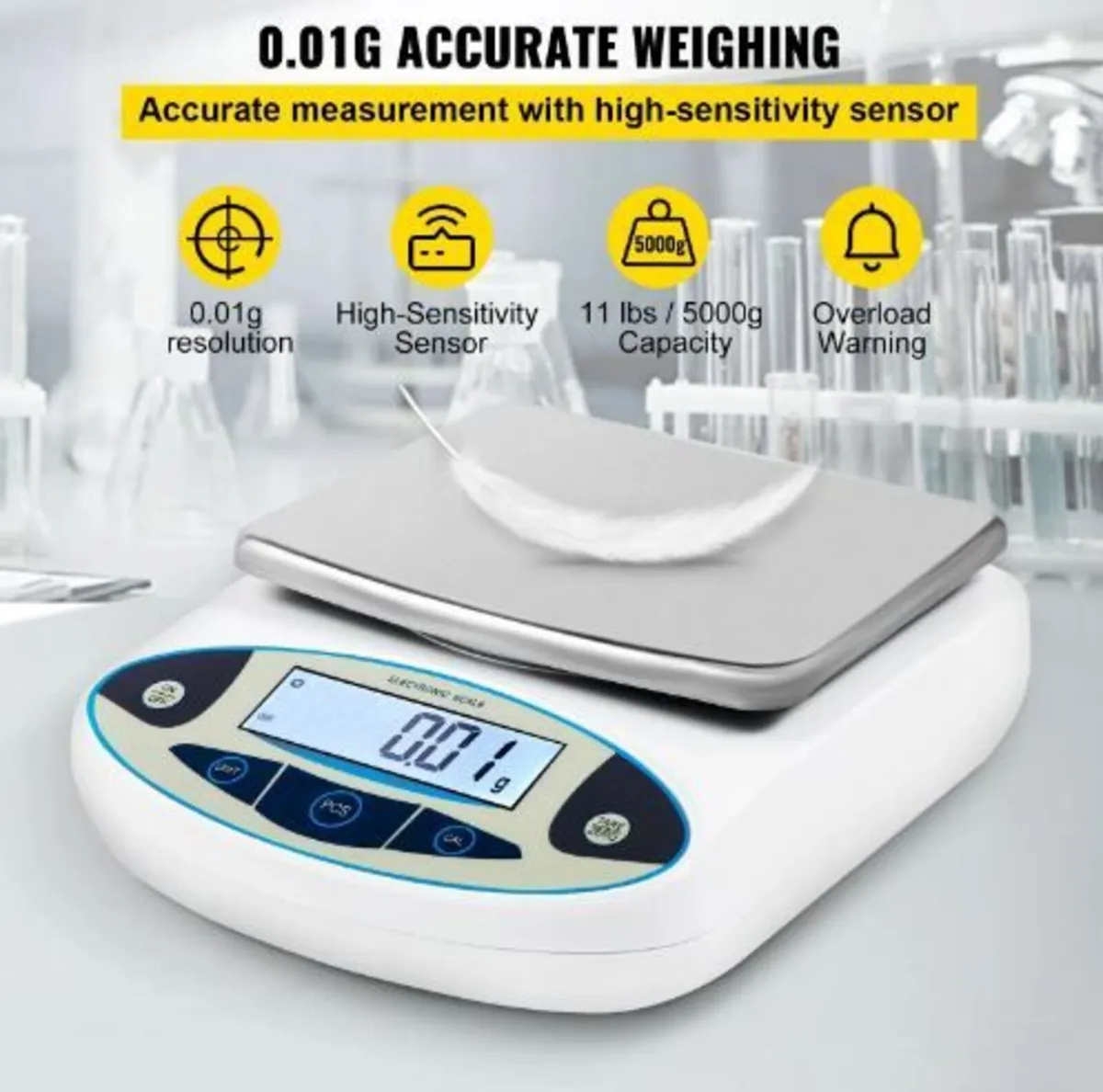 Analytical Balance, 5000g x 0.01g Accuracy - Image 3