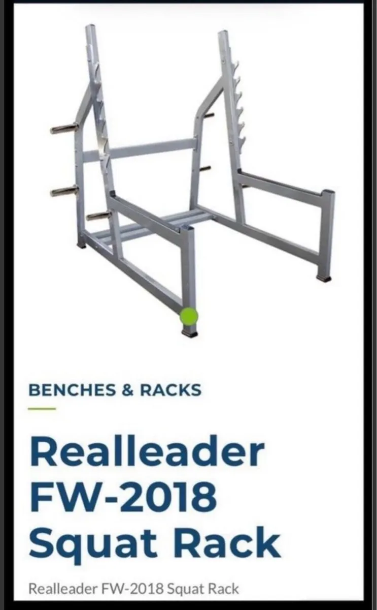 RealLeader squat rack. 95kg steel weight unit - Image 2