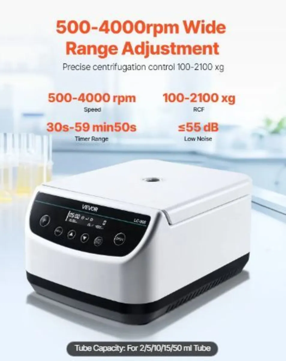 Centrifuge Machine, 100-2100xg RCF Electric - Image 3
