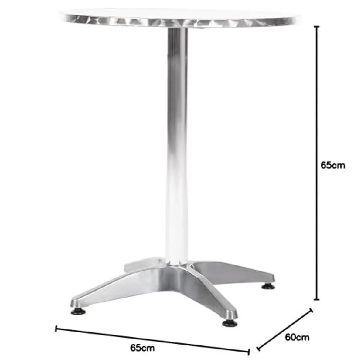 Bistro Table Round 720x600mm Restaurant Table - Image 1