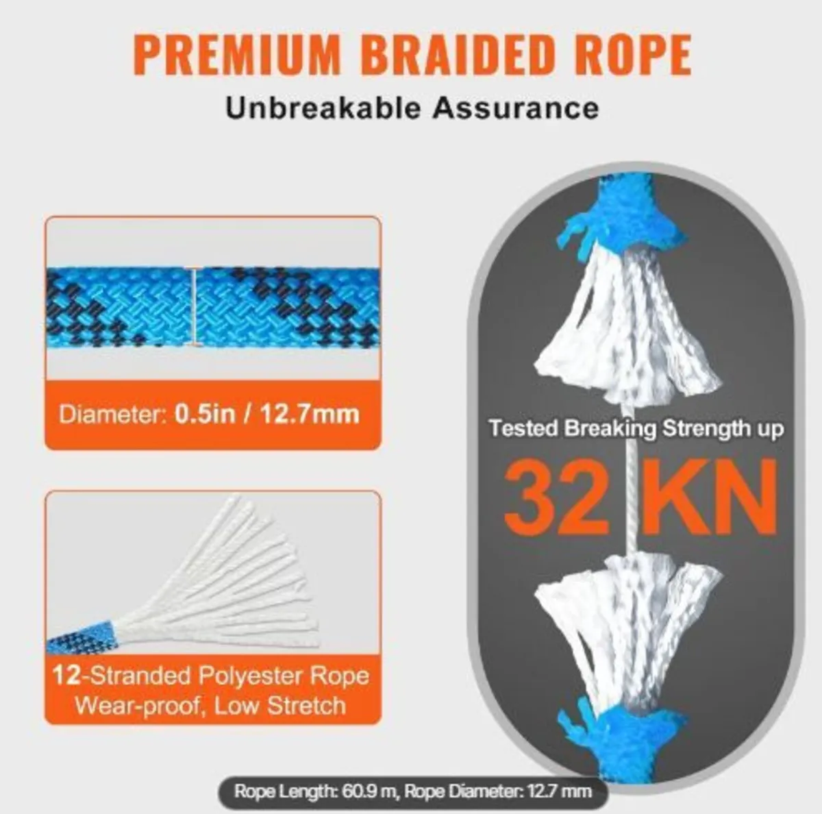 12.7mm Static Climbing Rope - Image 4