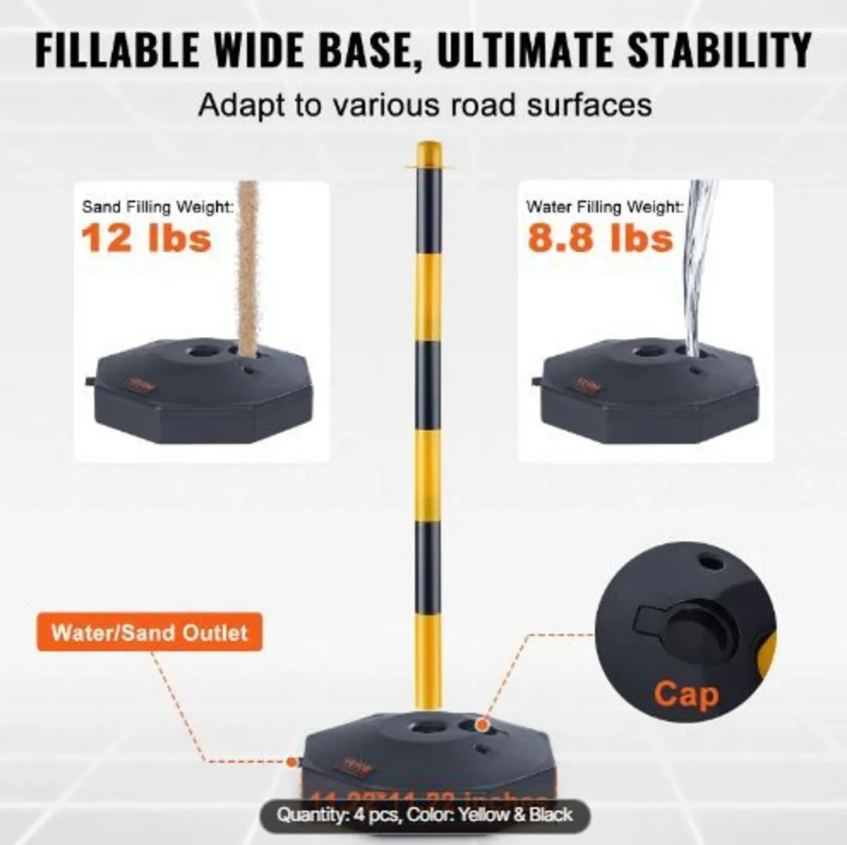 Adjustable Traffic Delineator Post Cones - Image 3