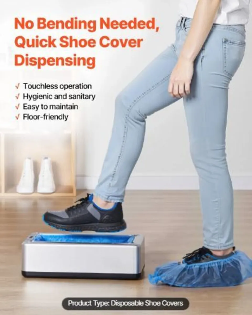 Shoe Cover Dispenser Fits Up - Image 1