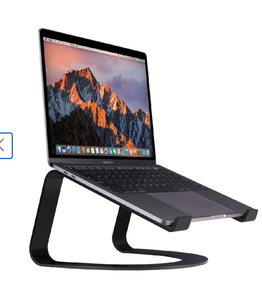 Twelve South Curve Stand for MacBook Laptops Black - Image 1