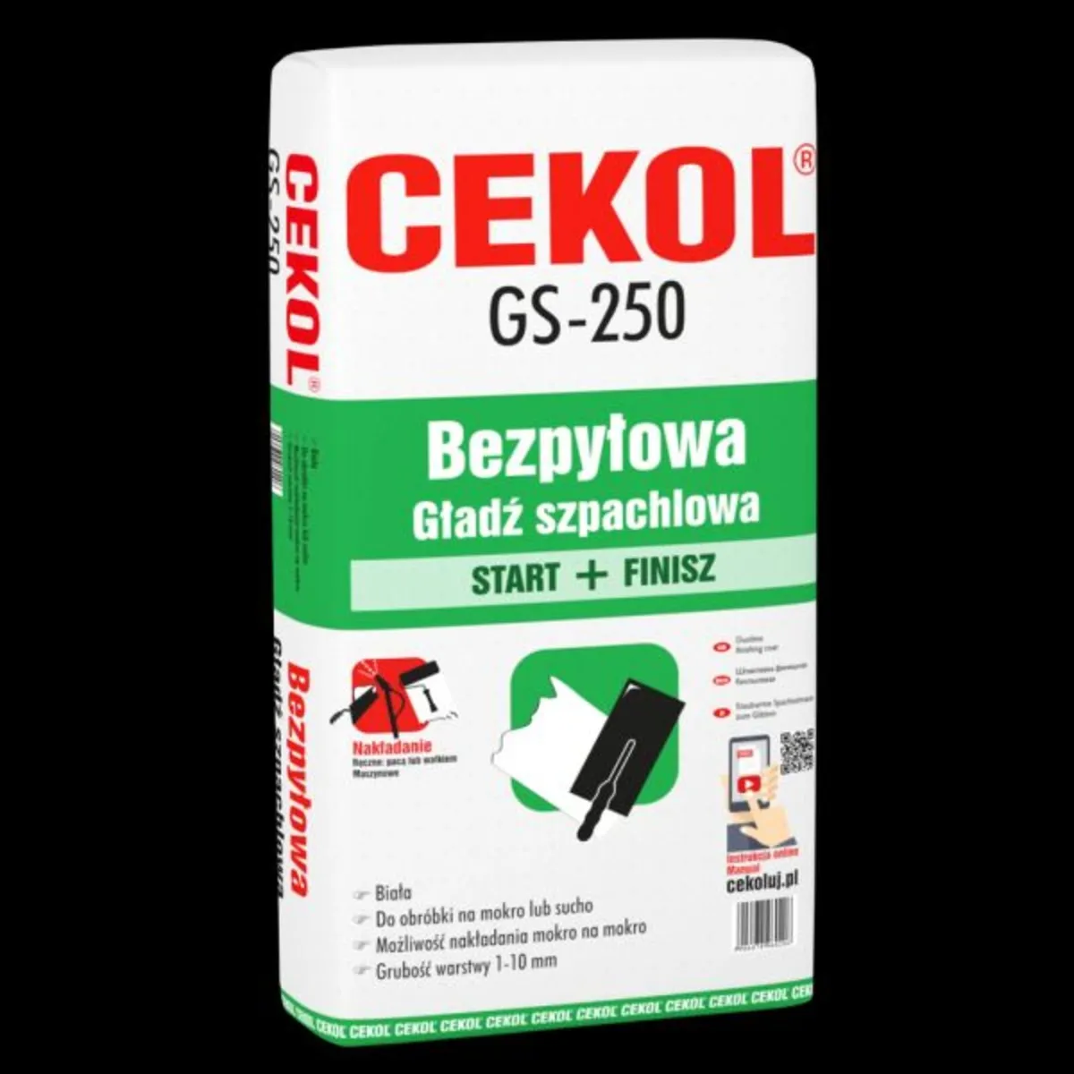 CEKOL GS-250 – Gypsum Based Finish Plaster 1–10mm