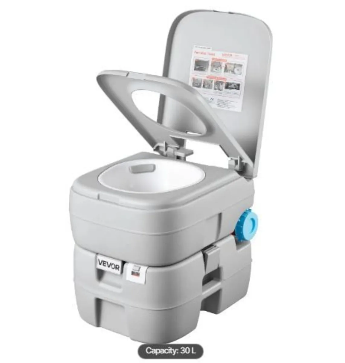 Portable Toilet, 30L Detachable Waste Tank - Image 1