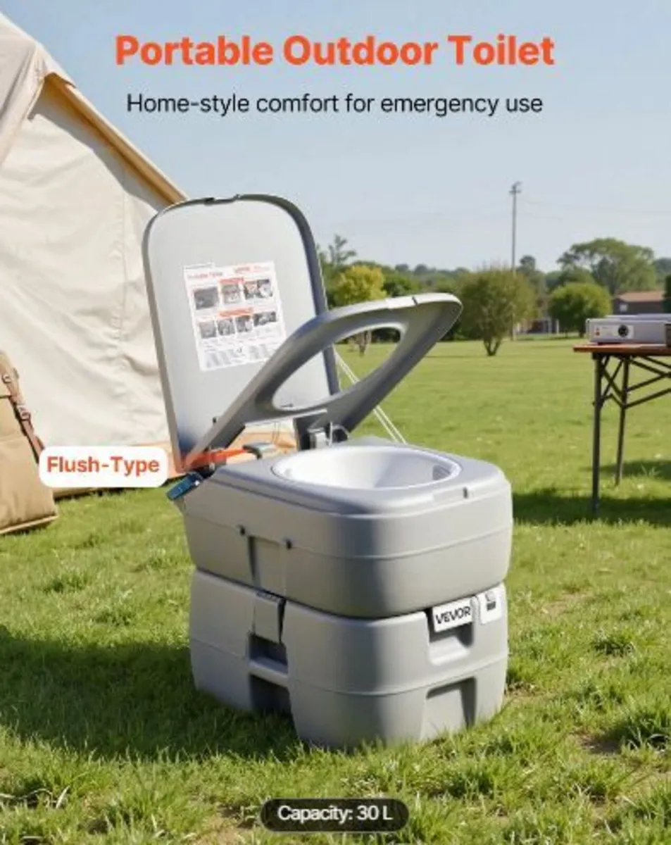 Portable Toilet, 30L Detachable Waste Tank - Image 3