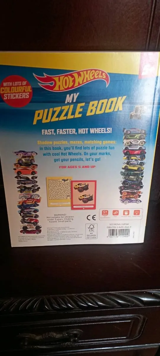 HOT  WHEELES  MY PUZZLE BOOK  LOTS OF FUN - Image 2