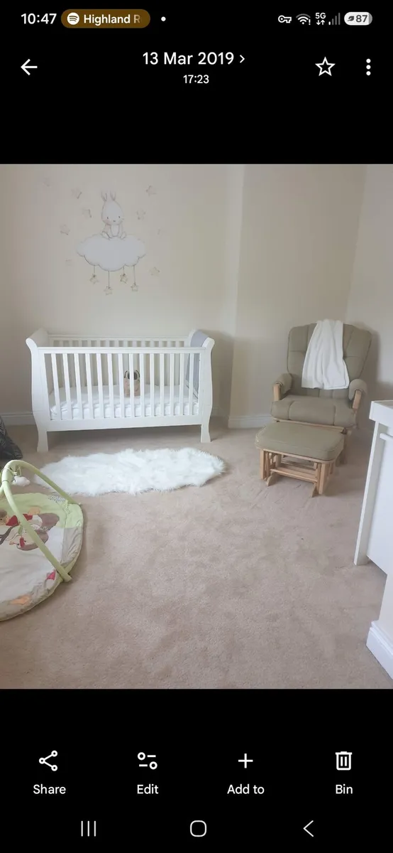 Mamas & Papa's Cot, presses & wardrobe - Image 1