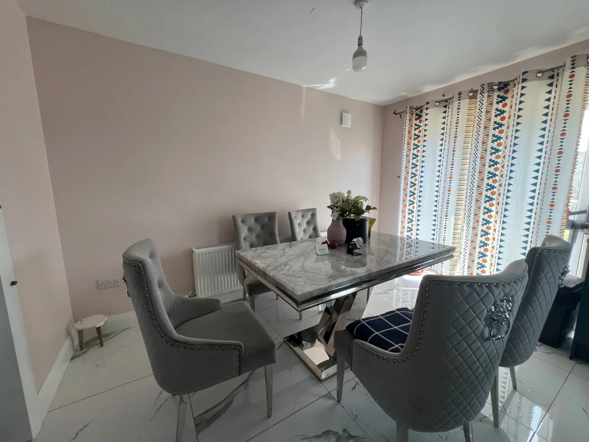 Dining table and chairs