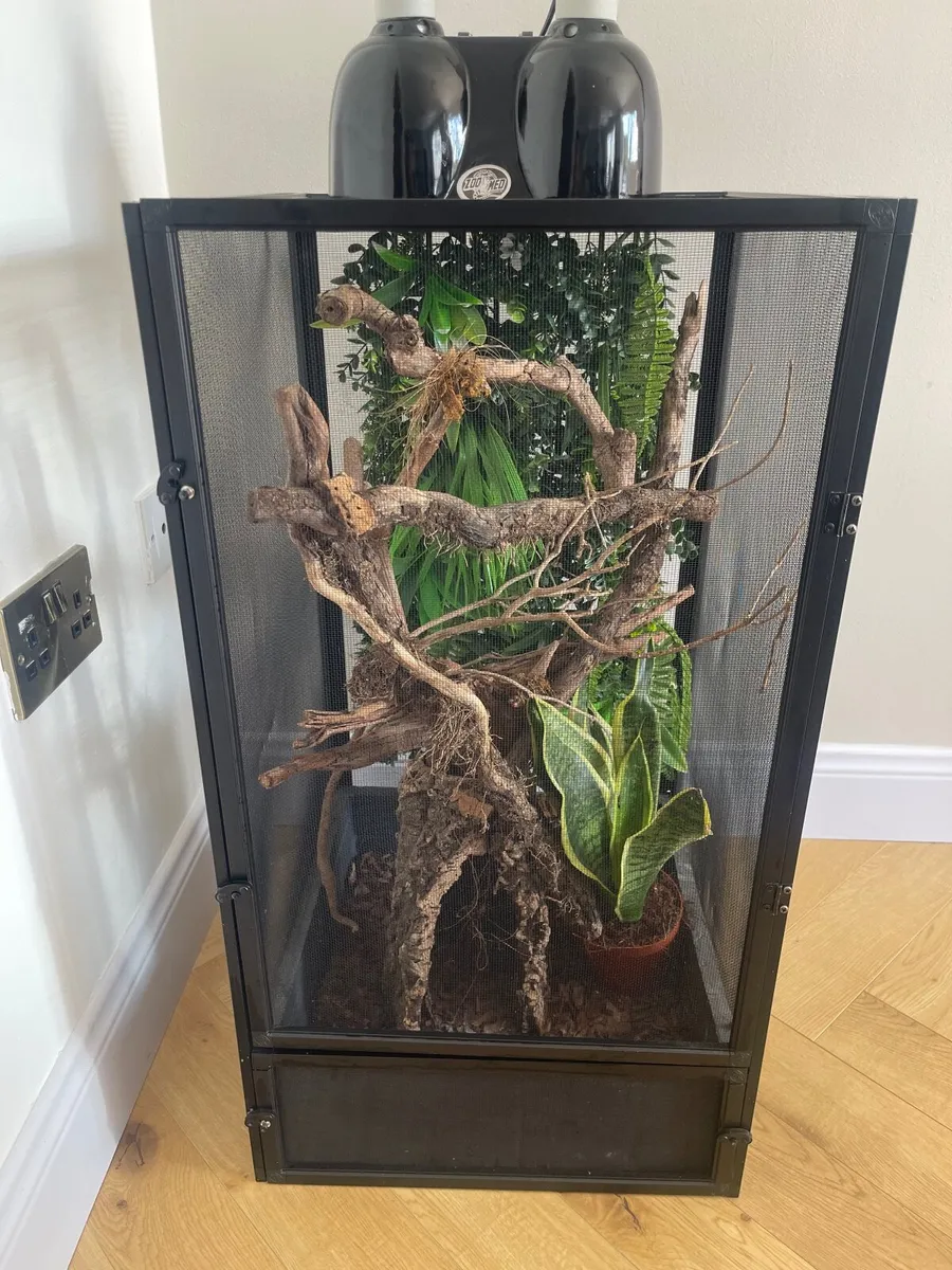 Large Zoo Med Reptile / Chameleon Cage with Access - Image 1