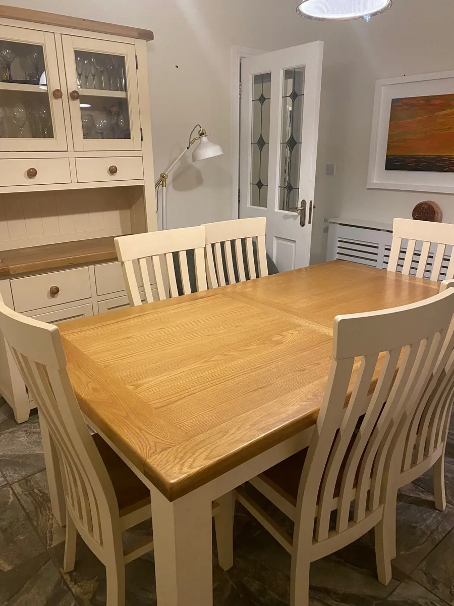 Dining room table , sits 8 people when extended. - Image 2
