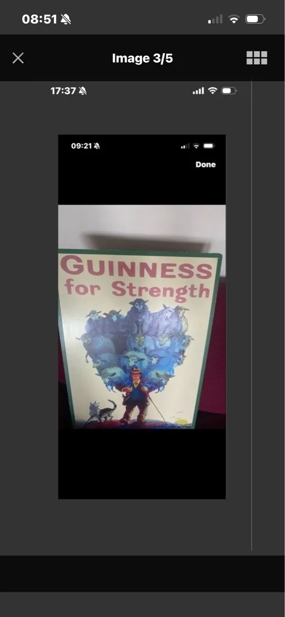 Large Vintage Guinness Metal Sign - Image 3