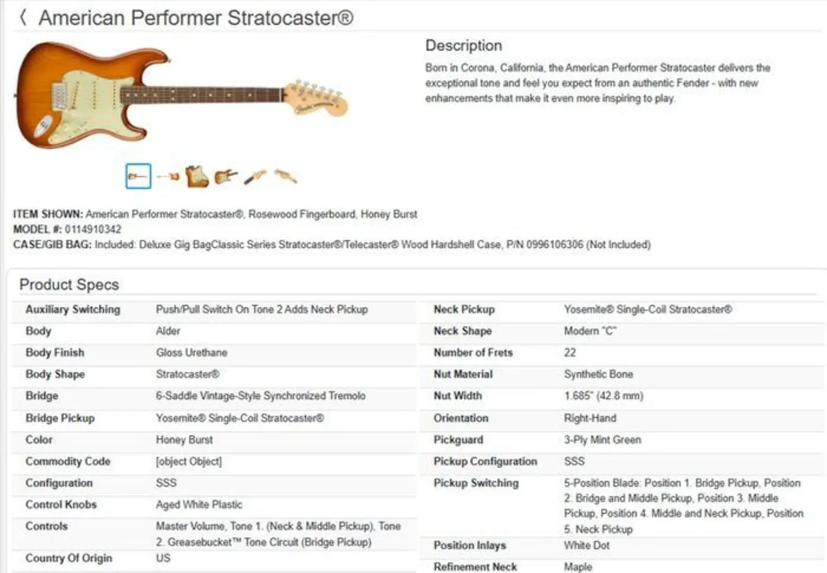 USA Fender Stratocaster, American Performer - Image 3