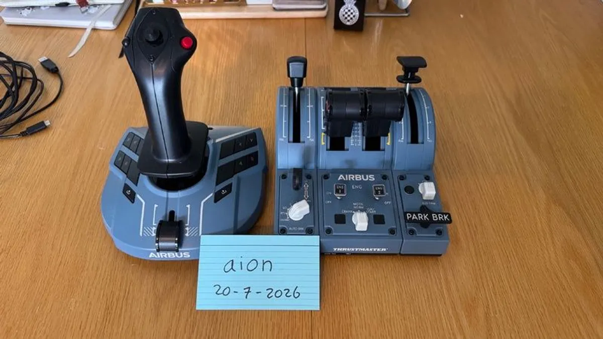 THRUSTMASTER TCA Captain Pack X Airbus Edition Joystick & Throttle - Image 1