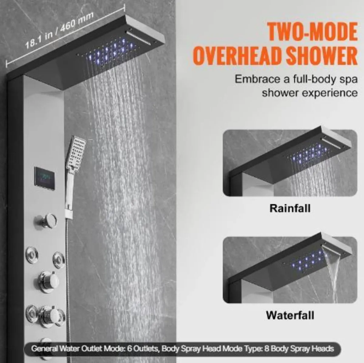 Shower Panel System, 6 Shower Modes - Image 3