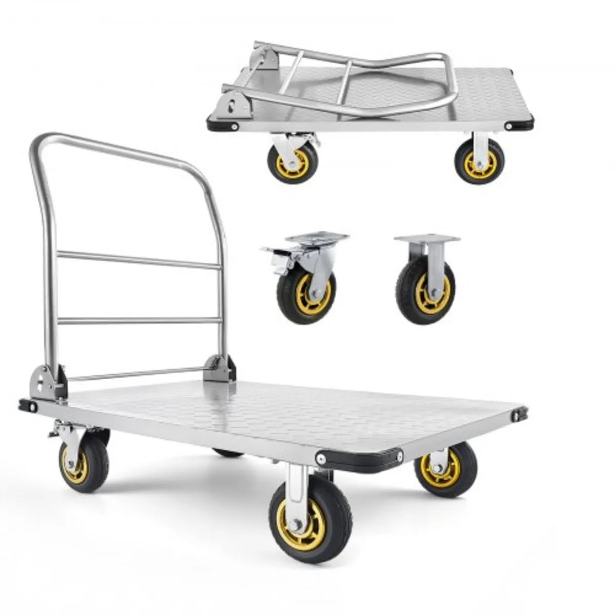 Platform Truck, 907.18 kg Capacity, Heavy Duty Ste - Image 1
