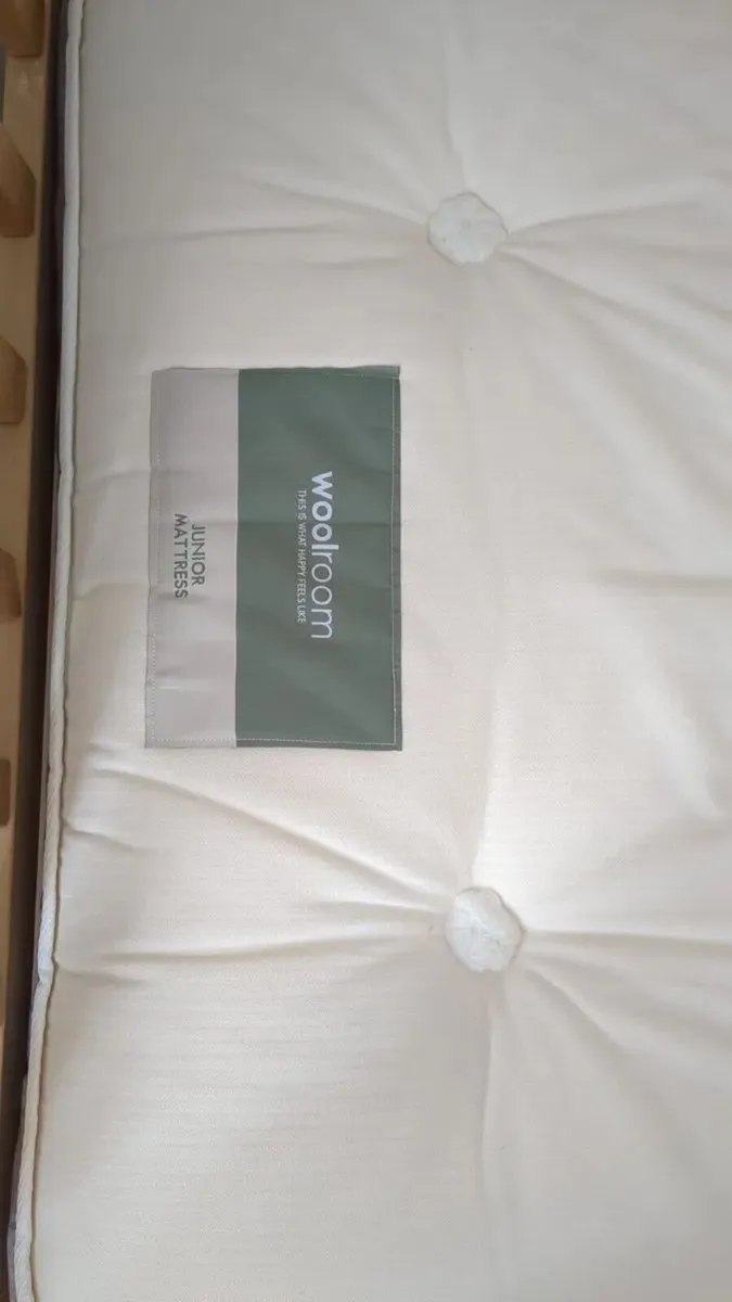 woolroom junior mattress single + bed frame - Image 3