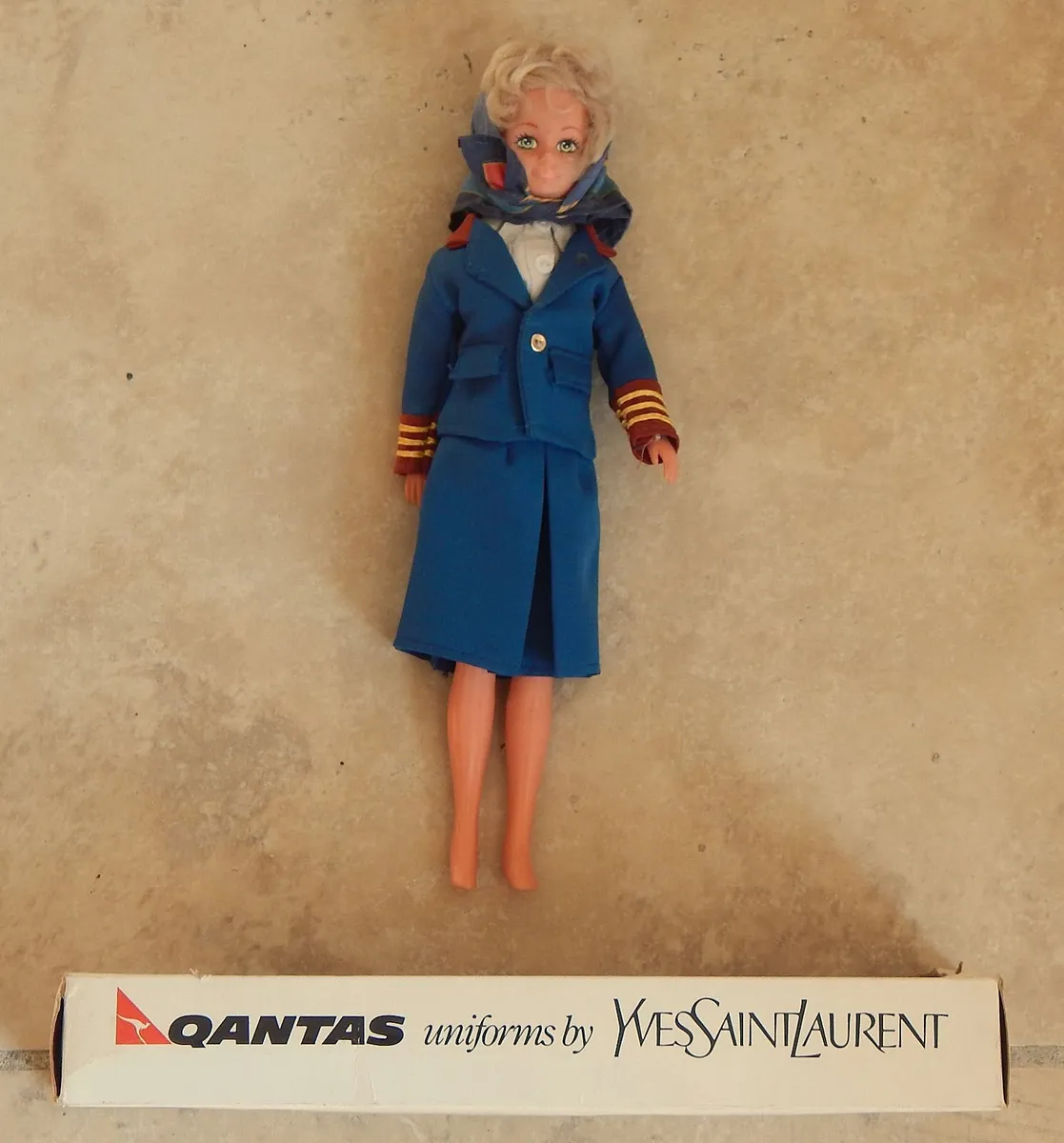 Vintage Qantas Chief Flight Attendant Doll - Image 2
