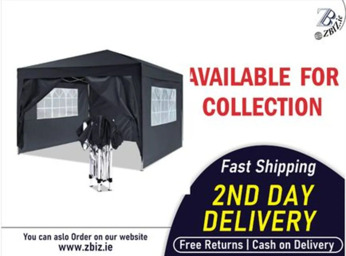 3*3m Gazebo Folding Waterproof Side Panels - Image 1