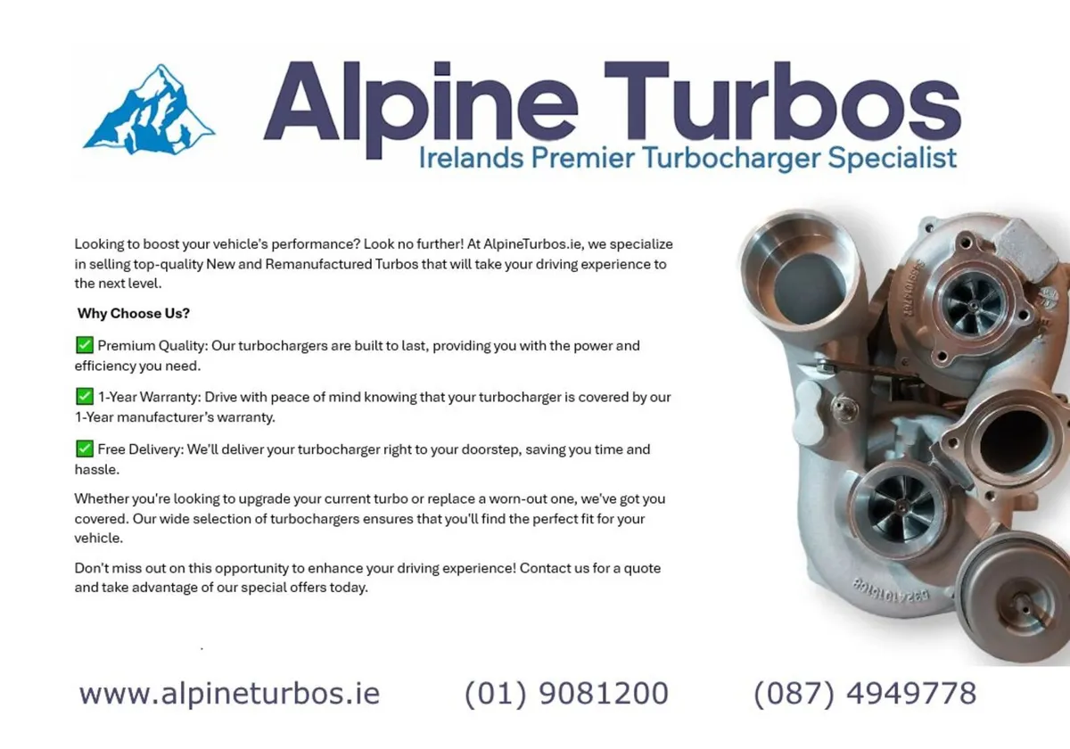 Turbochargers - New & Remanufactured - Image 1