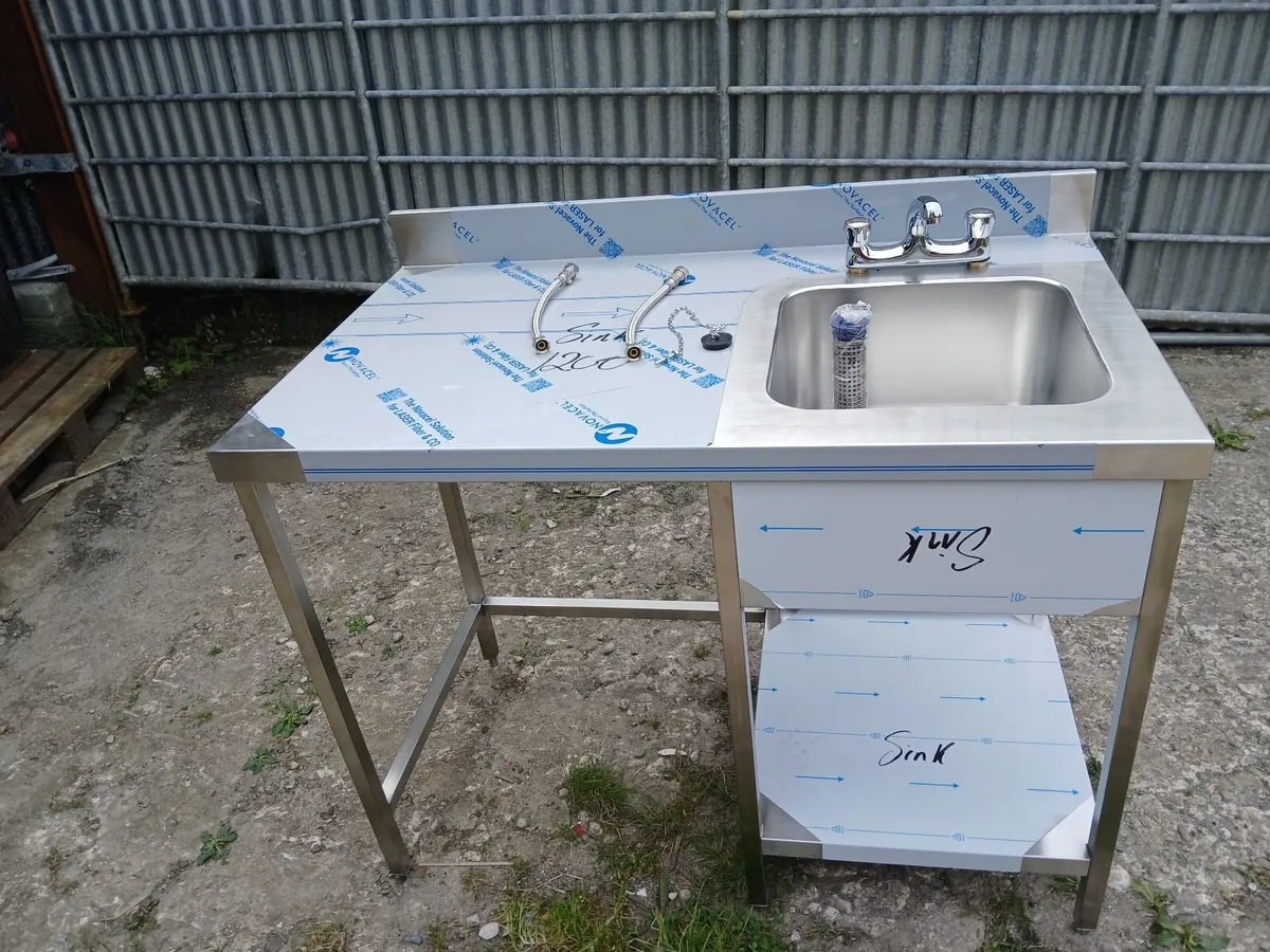 Fish monger commercial sink unit delivered - Image 4