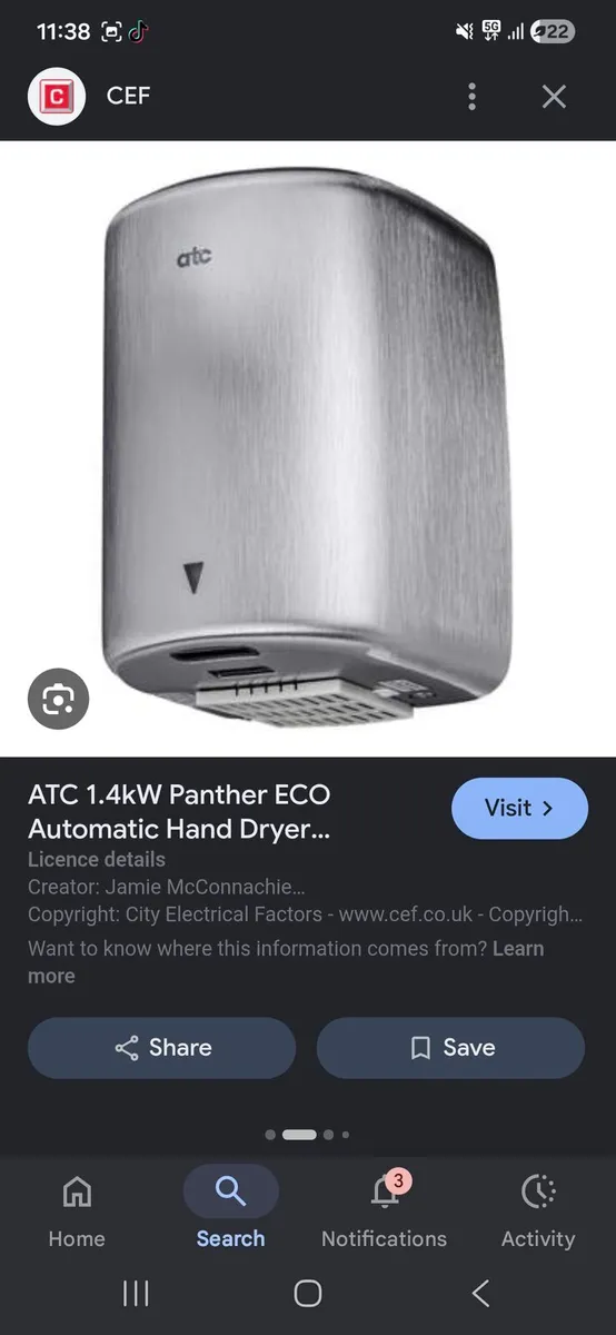 Hand dryer - Image 1