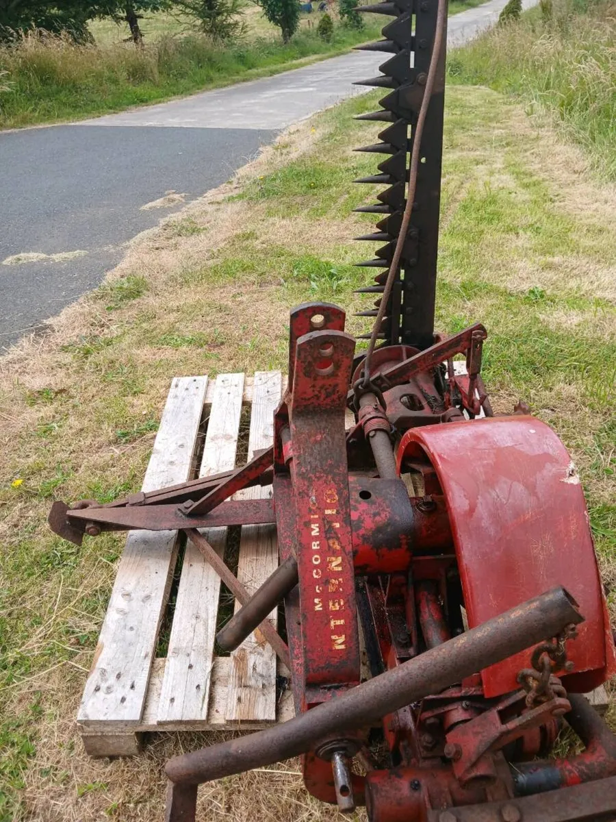 Interational finger bar mower hay flash - Image 1