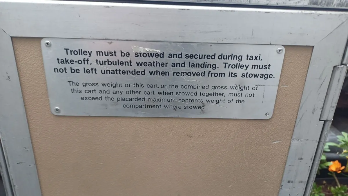 Iberia Full-Size Aircraft Galley Service Trolley - Image 2