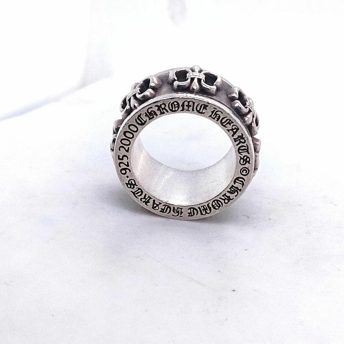 Chrome Hearts Fleur de Lis Spinning Silver Ring - Image 1