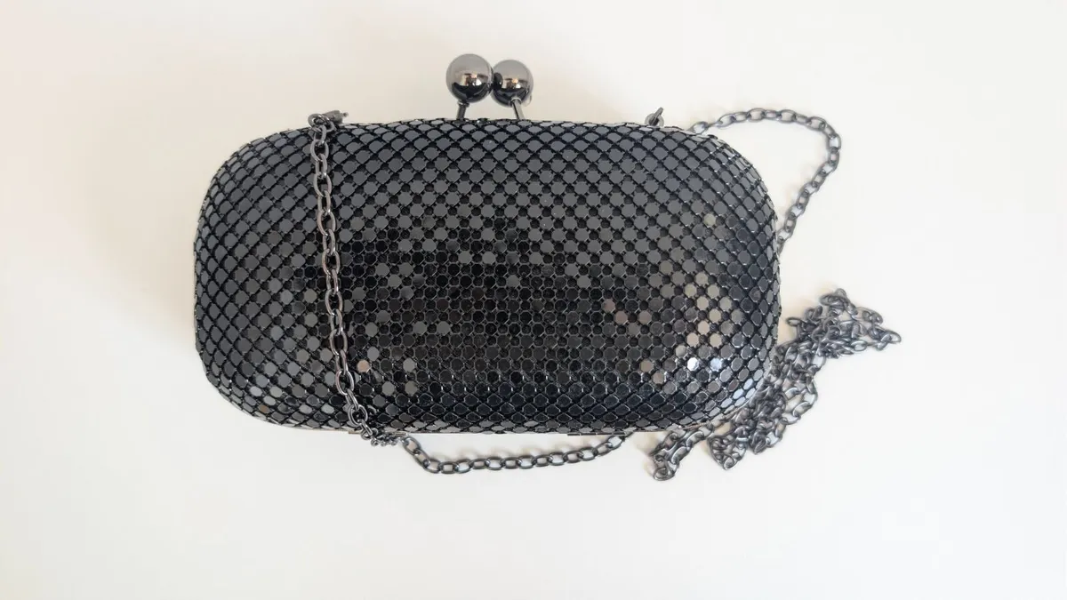 Black clutch bag - Image 1