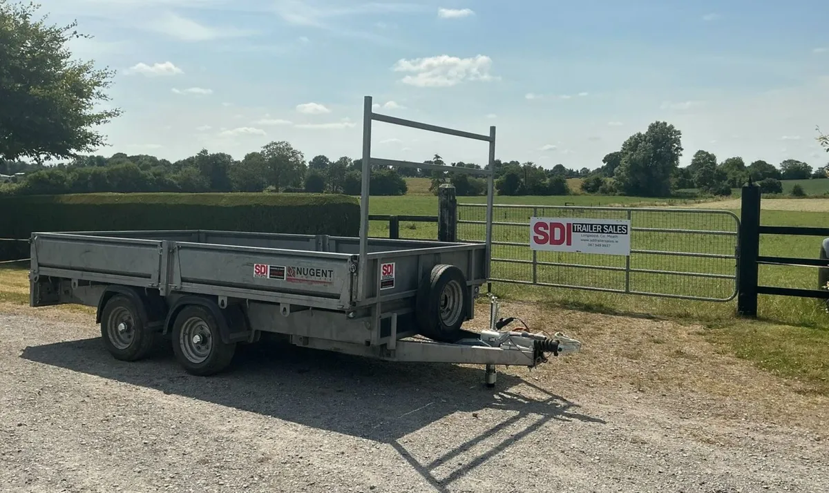 12x6 Nugent Flatbed Trailer - Image 1
