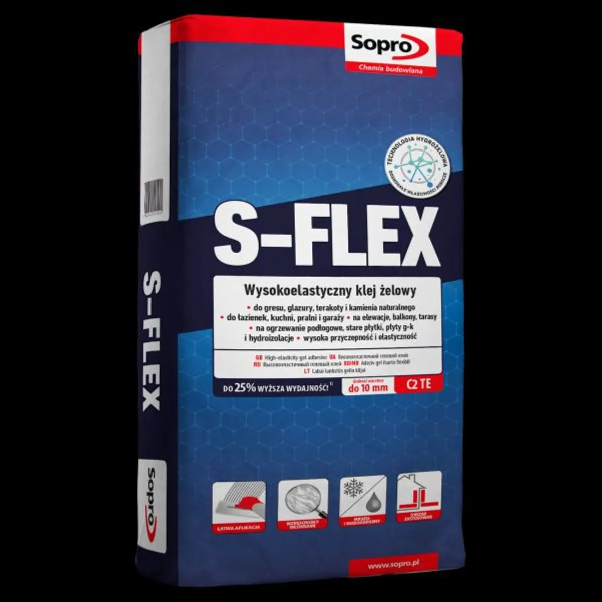 SOPRO S-FLEX Grey Highly Elastic Gel Tile Adhesive