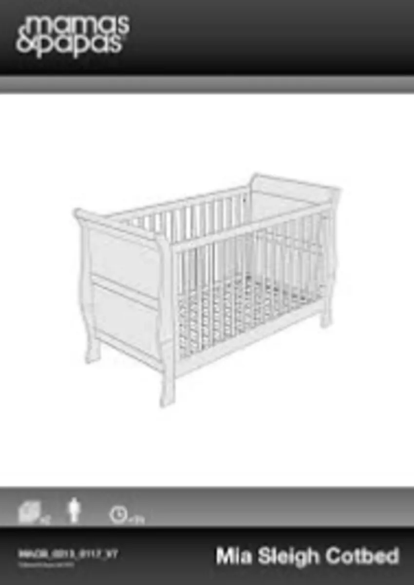 Mamas and papas cot bed - Image 2