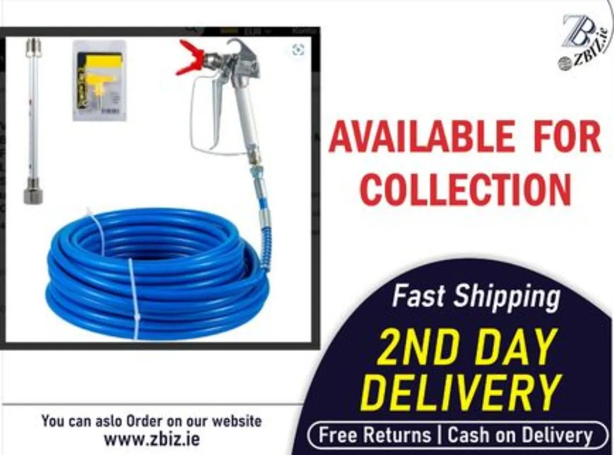 Airless Paint Sprayer Gun and Hose Kit Tool - Image 1